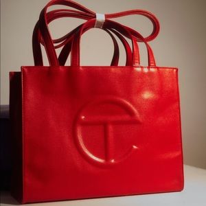 Medium Red Telfar Shopping Bag